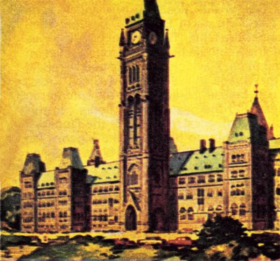 Casa do Parlamento do Canadá em Ottawa de English School