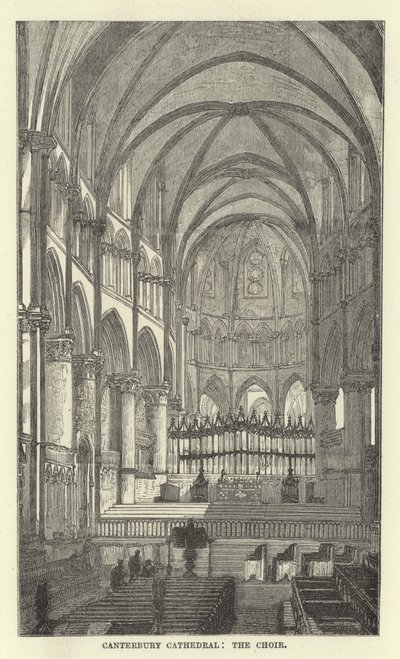 Catedral de Canterbury, o coro de English School