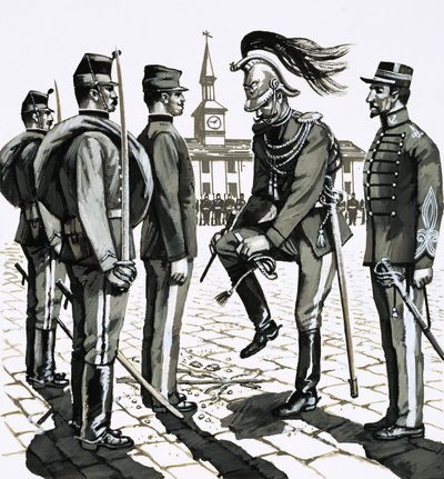 Capitão Dreyfus é marcado como traidor e enviado para a Ilha do Diabo de English School