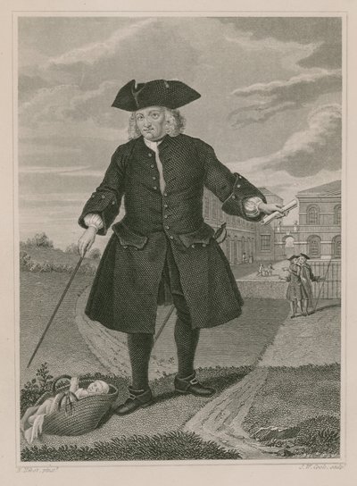Capitão Thomas Coram, fundador do Foundling Hospital de English School