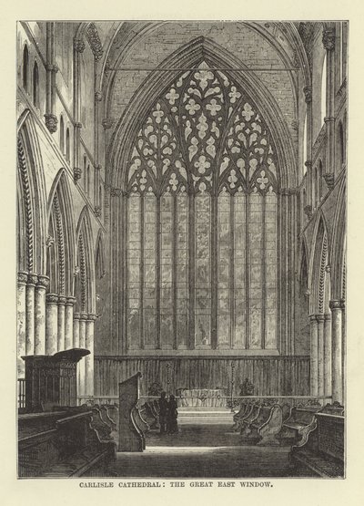 Carlisle Cathedral, a grande janela do leste de English School