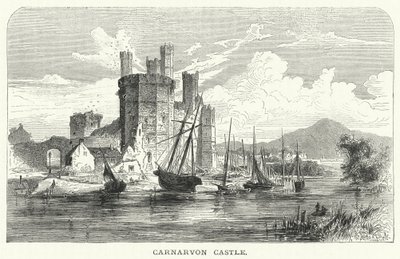 Castelo de Carnarvon (gravura) de English School