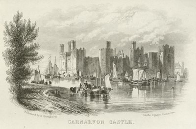 Carnarvon Castle, North Wales de English School