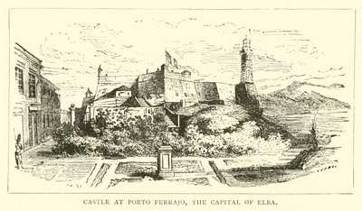 Castelo em Porto Ferrajo, a capital da Ilha de Elba de English School