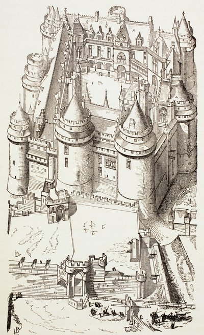 Castelo de Pierrefonds, França, c.1880 de English School