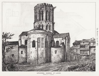 Igreja Catedral, São Lizier (gravura) de English School