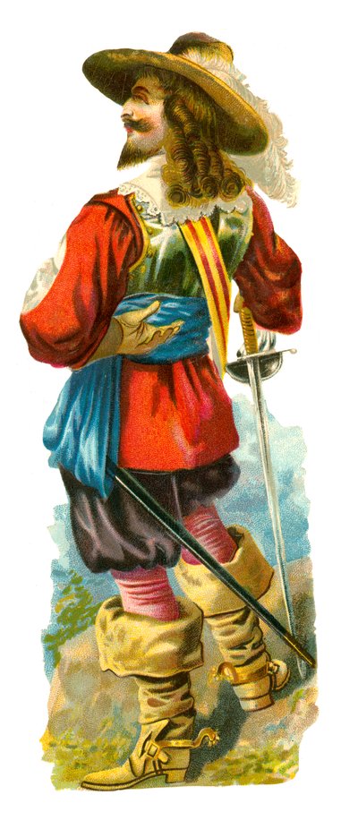 Cavalier da época do rei Charles I de English School