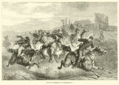 Cavalaria Escaramuça em Niederbronn, julho de 1870 de English School