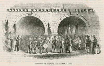 Cerimónia da abertura do Thames Tunnel de English School