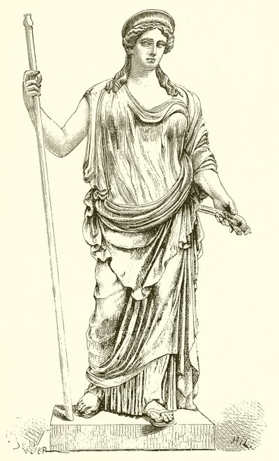 Ceres encontrado em Ostia em 1856. (Museu do Vaticano) de English School
