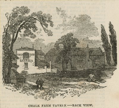 Chalk Farm Tavern, Londres, vista traseira de English School