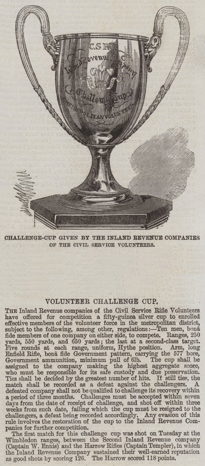 Challenge-Cup dada pelas Companhias da Receita Federal dos Voluntários da Função Pública (gravação) de English School