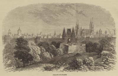 Chalons-sur-Marne (gravura) de English School