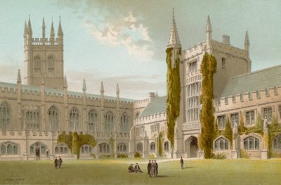 Capela e biblioteca, Magdalen College - Oxford de English School