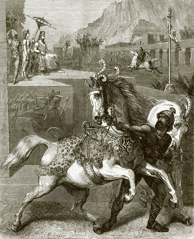 Cavalos de carruagem de Nínive de English School