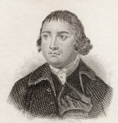 Charles Churchill, do "Crabb&39;s Historical Dictionary", publicado em 1825 de English School