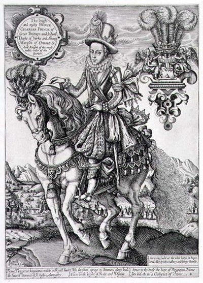 Carlos I como Príncipe de Gales a Cavalo, de 