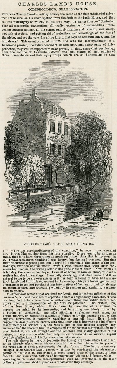 Charles Lambs House, perto de Islington de English School