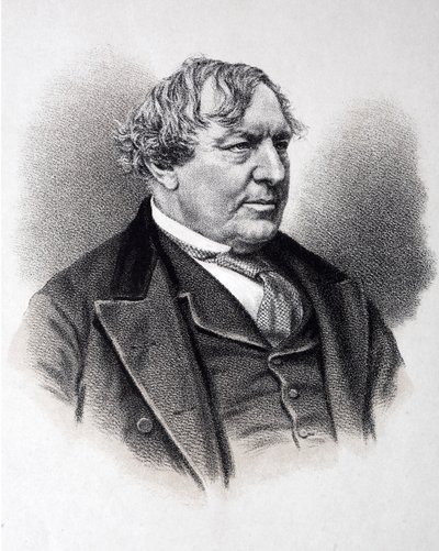 Charles Lever, romancista irlandês (gravura) de English School