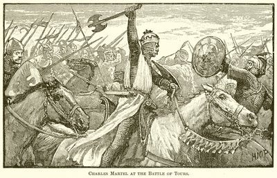 Charles Martel na Batalha de Tours de English School