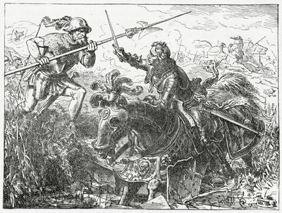 Carlos, o Ousado, Duque de Borgonha, na Batalha de Nancy, 5 de janeiro de 1477, 1882 de English School