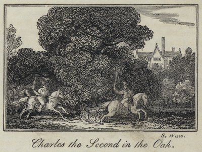 Charles the Second in the Oak (gravura) de English School