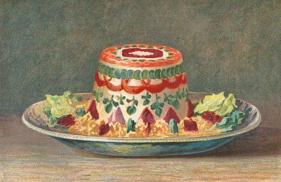 Chartreuse von Huhn (Farblithografie) von English School