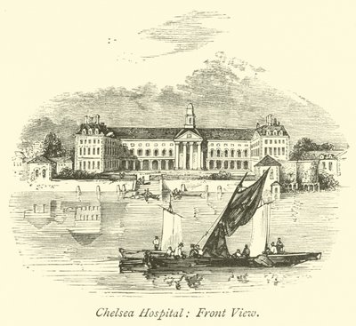 Chelsea Hospital, vista frontal de English School