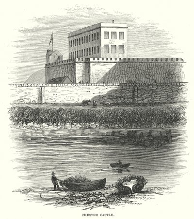 Castelo de Chester (gravura) de English School