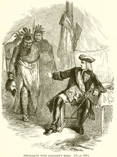 Chickasaws com cabeça de espanhóis de English School