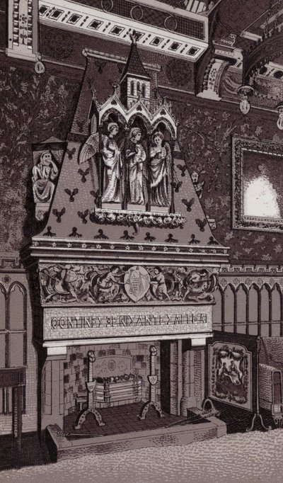 Peça de Chaminé, Castelo de Cardiff (litho) de English School