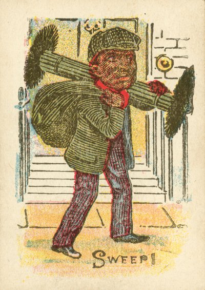 Chimney sweep com seus pincéis de English School