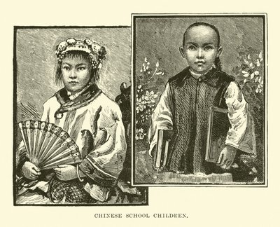 Crianças em idade escolar chinesa de English School