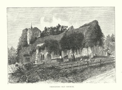 Igreja Velha de Chingford (gravura) de English School