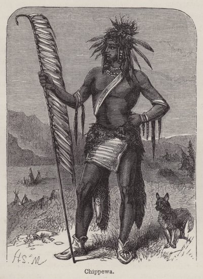 Chippewa (gravura) de English School