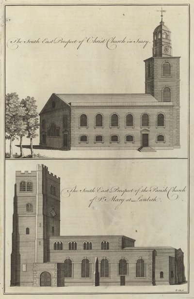 Igreja de Cristo, Surrey e a Igreja Paroquial de Santa Maria em Lambeth de English School