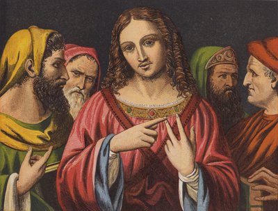 Cristo e os Médicos Judeus (chromolitho) de English School