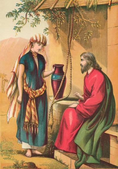 Cristo e a mulher de Samaria de English School