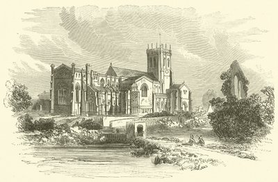 Abadia de Christchurch (gravura) de English School
