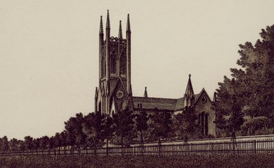 Christchurch, Cheltenham (litografia) de English School