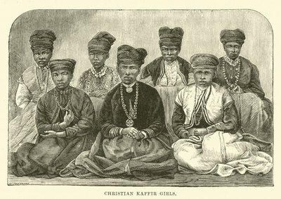 Meninas cristãs kaffir de English School