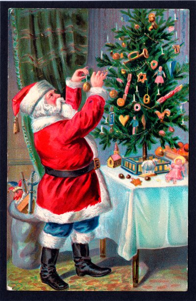 Postal de Natal, c.1907 de English School