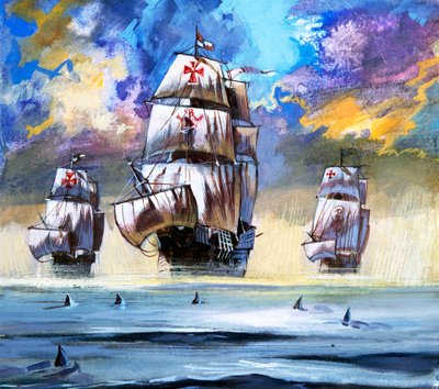 Frota de Christopher Columbuss de English School
