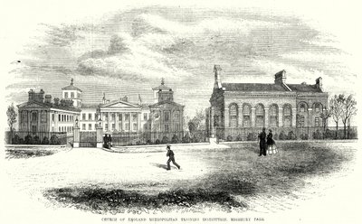 Church of England Metropolitan Training Institution, Highbury Park (gravura) de English School