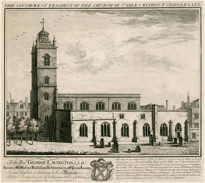Igreja de St Giles sem Cripplegate, Londres de English School
