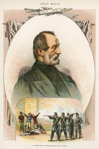 Cidadãos filmados para ler o diário de Mazzini de English School