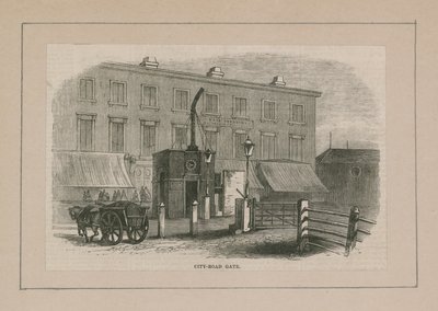 Portão de Turnpike de estrada de cidade de English School