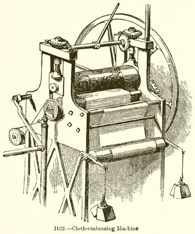 Máquina de gravação de pano de English School