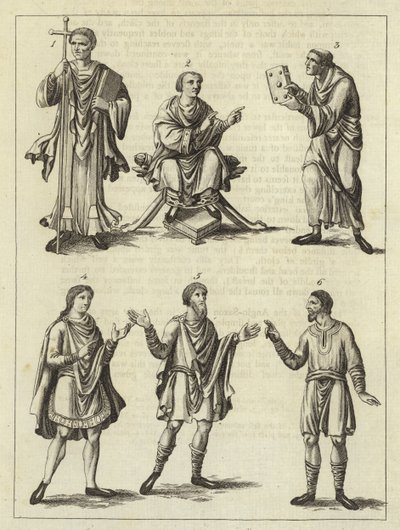 Roupas dos anglo-saxões de English School