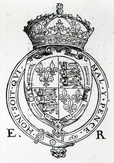 Brasão de armas da rainha Elizabeth I de English School